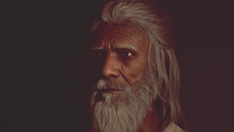 Porträt-Eines-älteren-Indischen-Mannes